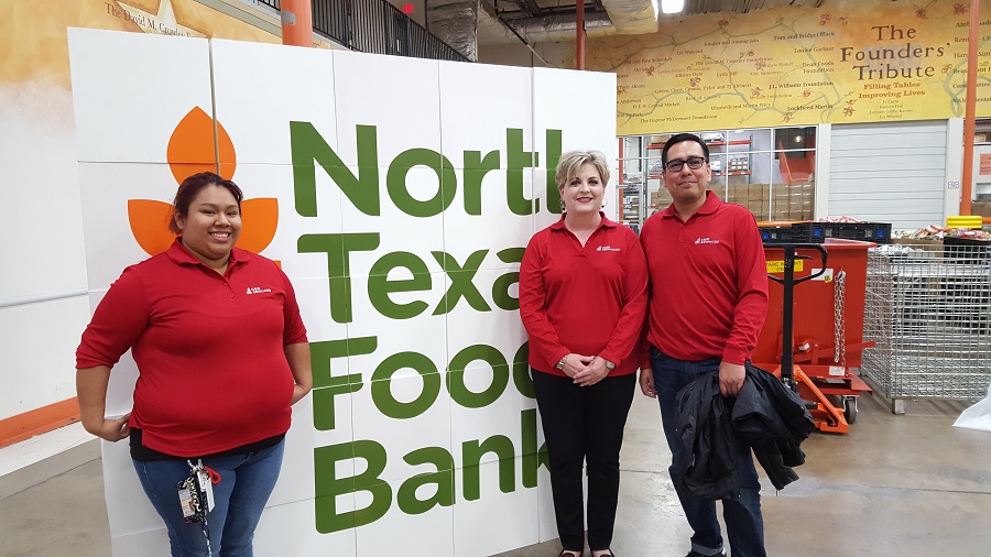 C&W Services Employees at Dallas Food Drive