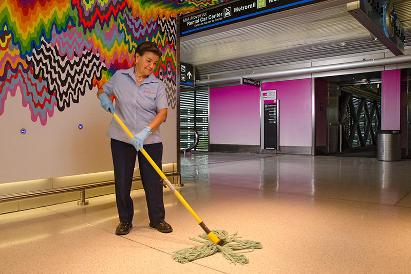 Mopping at MIA