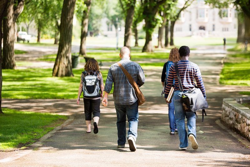 C&W Services delivers mail across campus.