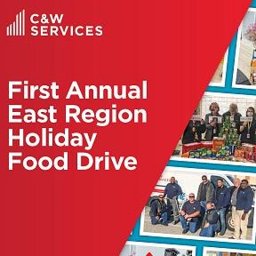 First annual east region holiday food drive.
