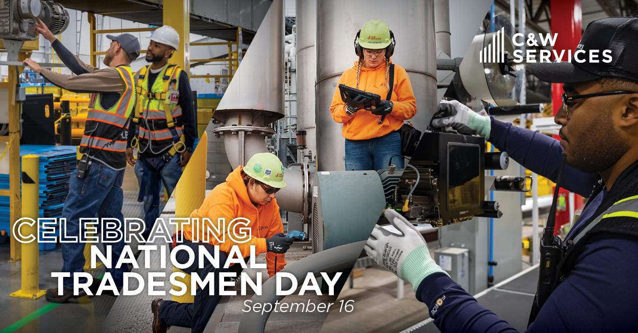 Celebrating national tradesmen day.